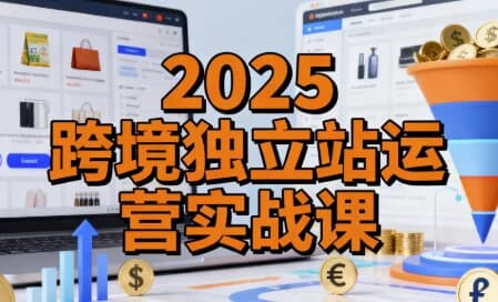 2025跨境独立站运营实战课，建站搭建+流量获取+转化优化三大核心模块精讲-绿动下载