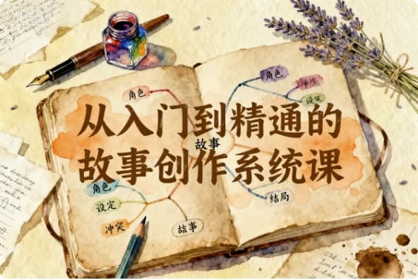 从入门到精通的故事创作系统课-绿动下载