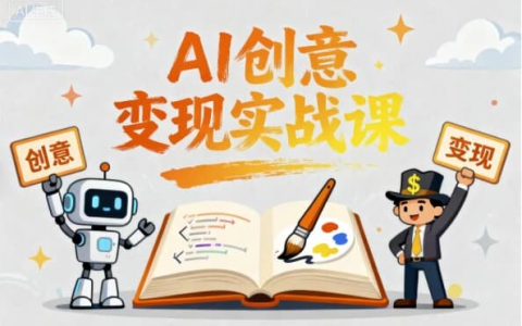 AI创意变现实战课 用人工智能让灵感变现金-绿动下载