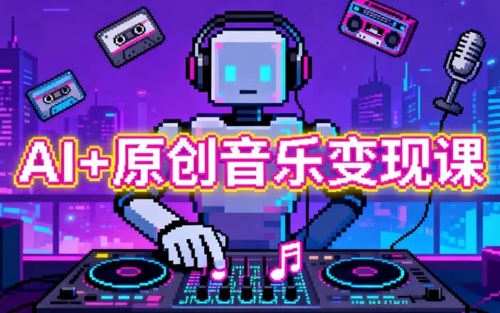AI+原创音乐变现课,从创作到收益的完整指南-绿动下载