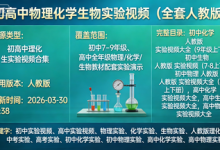 初高中物理化学生物实验视频(全套人教版)-绿动下载