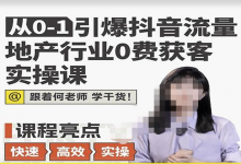 地产人何老师,地产行业0成本获客实操课-绿动下载