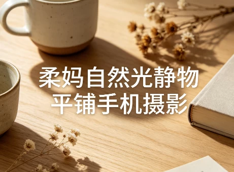 【摄影教学】柔妈自然光静物平铺手机摄影-绿动下载