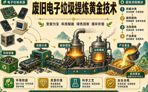 废旧电子垃圾提炼黄金技术,含金量分析与提炼全流程-绿动下载