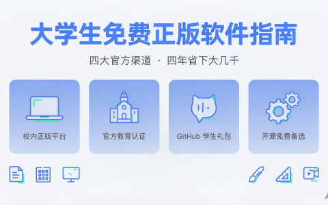 大学生免费正版软件指南：获取正版软件的四大官方途径-绿动下载
