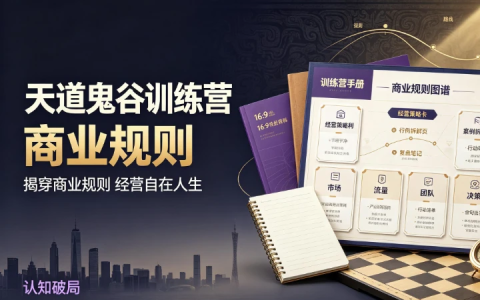 认知破局 - 天道鬼谷训练营,揭穿商业规则经营自在人生-绿动下载