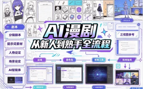 AI漫剧从新人到熟手全流程-绿动下载