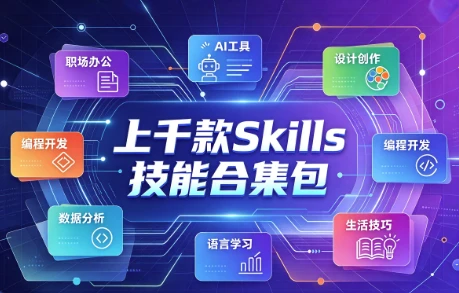 上千款Skills技能合集包，一站式技能进阶资源库-绿动下载